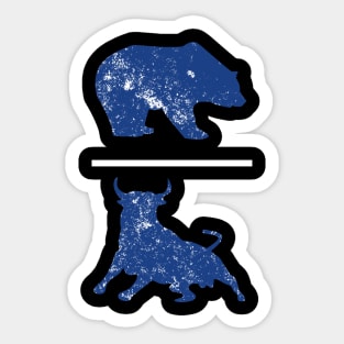 Bear Bull Sticker